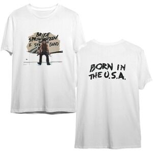 Vintage Bruce Springsteen E Street Band Shirt 80s Born In The USA Shirt 2 Sided